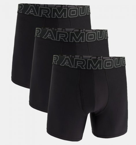 Under Armour Men's UA Performance Tech 6inch Boxerjock - Black