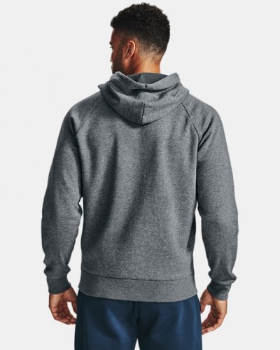 Under Armour Men's UA Rival Fleece Full Zip Hoodie - Pitch Gray Light Heather