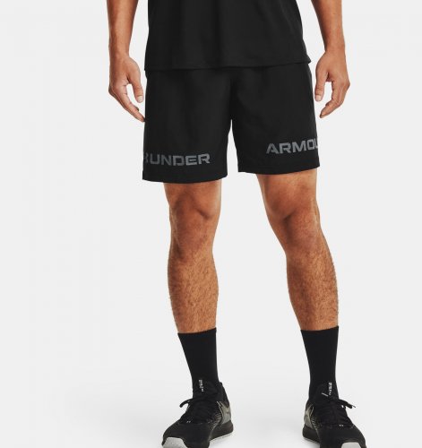 Under Armour Men's UA Woven Graphic Wordmark Shorts - Black