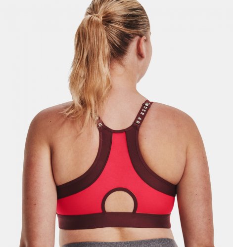 Under Armour Women's Infinity Low Sports Bra - Radio Red/Chestnut Red