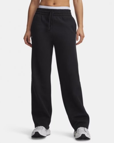 Under Armour Women's Rival Fleece Straight Pants - Black