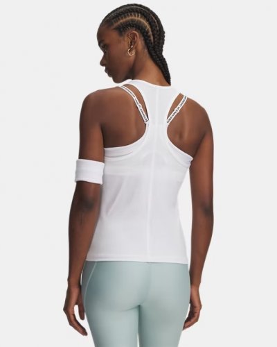 Under Armour Women's Tech Mesh Racer Tank - White