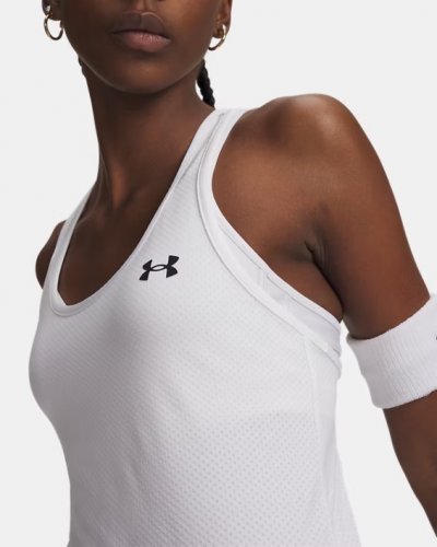 Under Armour Women's Tech Mesh Racer Tank - White