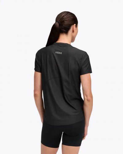 Hoka Women Airolite Short Sleeve 2.0 - Black