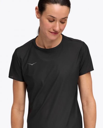 Hoka Women Airolite Short Sleeve 2.0 - Black