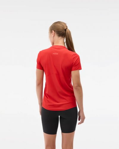 Hoka Women Airolite Short Sleeve 2.0 - Vermillon