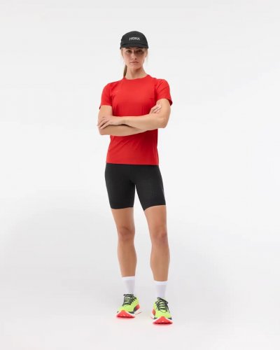 Hoka Women Airolite Short Sleeve 2.0 - Vermillon
