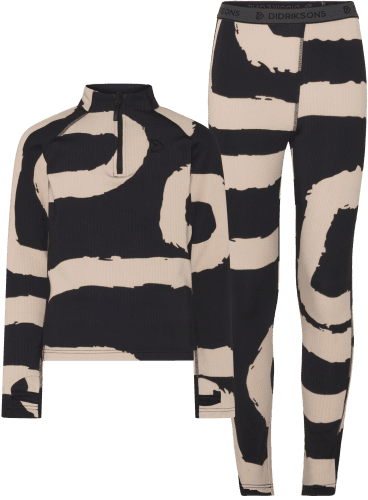 Didriksons Yotta Print Kids Set - Path L Black