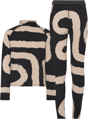 Didriksons Yotta Print Kids Set - Path L Black