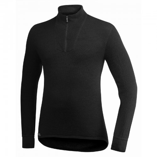 Woolpower Zip Turtleneck 200 - Black